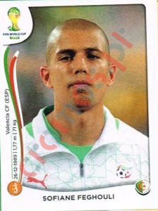 597 Sofiane Feghouli – FIFA World Cup Brazil 2014 Panini
