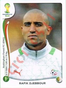 598 Rafik Djebbour – FIFA World Cup Brazil 2014 Panini