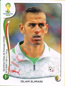 601 Islam Slimani – FIFA World Cup Brazil 2014 Panini