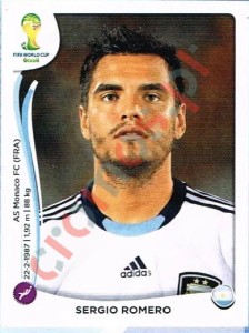 414 Sergio Romero – FIFA World Cup Brazil 2014 Panini
