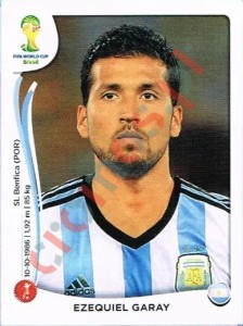 416 Ezequiel Garay – FIFA World Cup Brazil 2014 Panini