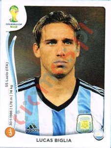 420 Lucas Biglia – FIFA World Cup Brazil 2014 Panini