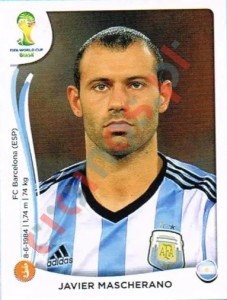 421 Javier Mascherano – FIFA World Cup Brazil 2014 Panini