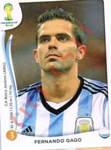 422 Fernando Gago – FIFA World Cup Brazil 2014 Panini