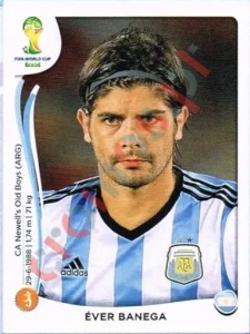423 Éver Banega – FIFA World Cup Brazil 2014 Panini