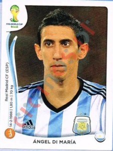 425 Ángel Di María – FIFA World Cup Brazil 2014 Panini