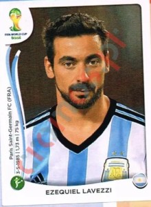 426 Ezequiel Lavezzi – FIFA World Cup Brazil 2014 Panini