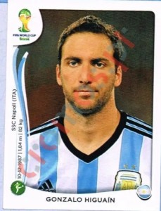 429 Gonzalo Higuaín – FIFA World Cup Brazil 2014 Panini