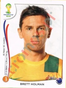173 Brett Holman – FIFA World Cup Brazil 2014 Panini