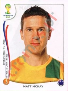 175 Matt McKay – FIFA World Cup Brazil 2014 Panini