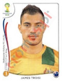 177x James Troisi – FIFA World Cup Brazil 2014 Panini