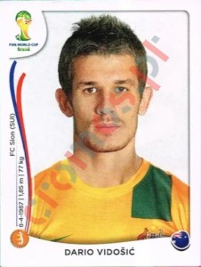 179 Dario Vidošić – FIFA World Cup Brazil 2014 Panini
