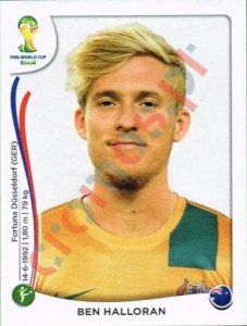 181 Ben Halloran – FIFA World Cup Brazil 2014 Panini