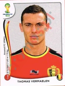 571 Thomas Vermaelen – FIFA World Cup Brazil 2014 Panini