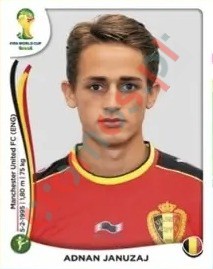 582x Adnan Januzaj – FIFA World Cup Brazil 2014 Panini