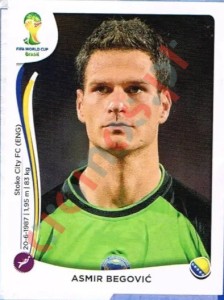 433 Asmir Begović – FIFA World Cup Brazil 2014 Panini
