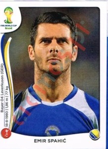 434 Emir Spahić – FIFA World Cup Brazil 2014 Panini
