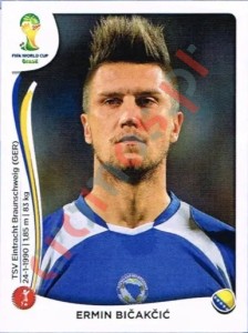 436 Ermin Bičakčić – FIFA World Cup Brazil 2014 Panini