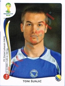 437 Toni Šunjić – FIFA World Cup Brazil 2014 Panini
