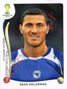 438 Sead Kolašinac – FIFA World Cup Brazil 2014 Panini