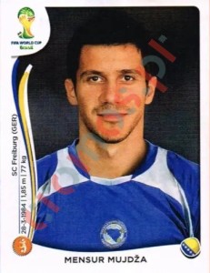 441 Mensur Mujdža – FIFA World Cup Brazil 2014 Panini