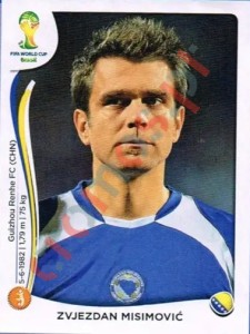 443 Zvjezdan Misimović – FIFA World Cup Brazil 2014 Panini