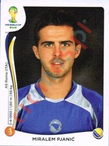 444 Miralem Pjanić – FIFA World Cup Brazil 2014 Panini