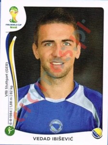 448 Vedad Ibišević – FIFA World Cup Brazil 2014 Panini