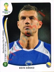 449 Edin Džeko – FIFA World Cup Brazil 2014 Panini