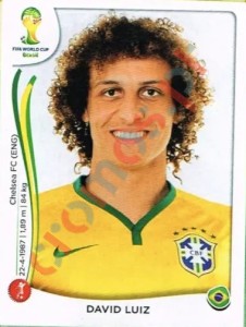 36 David Luiz – FIFA World Cup Brazil 2014 Panini