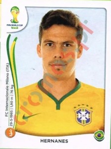 43 Hernanes – FIFA World Cup Brazil 2014 Panini