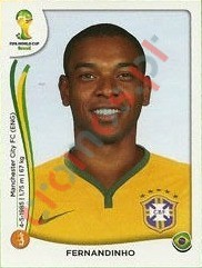 44x Fernandinho – FIFA World Cup Brazil 2014 Panini