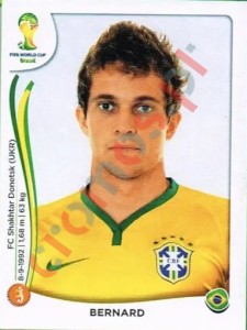 45 Bernard – FIFA World Cup Brazil 2014 Panini