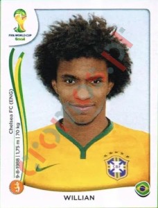 46 Willian – FIFA World Cup Brazil 2014 Panini