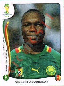 103 Vincent Aboubakar – FIFA World Cup Brazil 2014 Panini