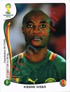 106 Pierre Webó – FIFA World Cup Brazil 2014 Panini