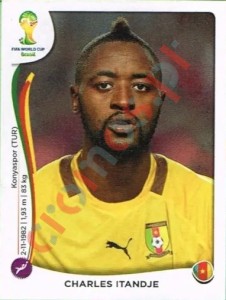 91 Charles Itandje – FIFA World Cup Brazil 2014 Panini