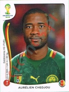 92 Aurélien Chedjou – FIFA World Cup Brazil 2014 Panini