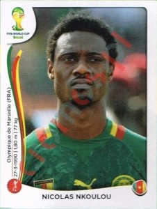 93 Nicolas Nkoulou – FIFA World Cup Brazil 2014 Panini