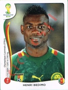 95 Henri Bedimo – FIFA World Cup Brazil 2014 Panini