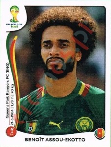 96 Benoît Assou-Ekotto – FIFA World Cup Brazil 2014 Panini