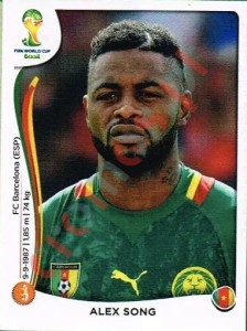 99 Alex Song – FIFA World Cup Brazil 2014 Panini