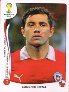 150 Eugenio Mena – FIFA World Cup Brazil 2014 Panini