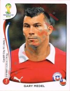 153 Gary Medel – FIFA World Cup Brazil 2014 Panini