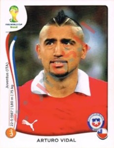 159 Arturo Vidal – FIFA World Cup Brazil 2014 Panini