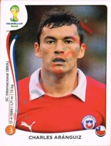 161 Charles Aránguiz – FIFA World Cup Brazil 2014 Panini