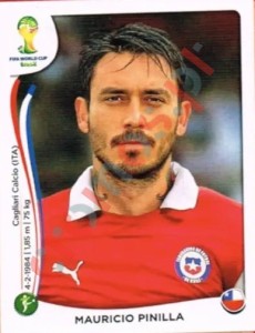162 Mauricio Pinilla – FIFA World Cup Brazil 2014 Panini