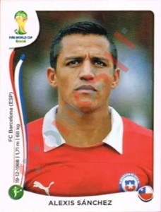 164 Alexis Sánchez – FIFA World Cup Brazil 2014 Panini