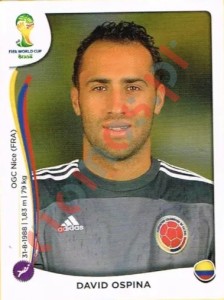 186 David Ospina – FIFA World Cup Brazil 2014 Panini