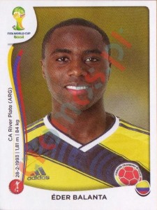189xx Éder Balanta – FIFA World Cup Brazil 2014 Panini